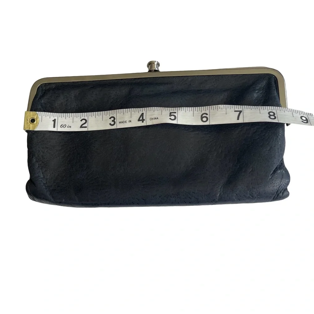 HOBO Black Genuine Leather Clutch Wallet. Like new condition. Very nice.